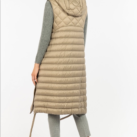 MAXMARA, “The Cube Collection,” Goose Down Vest, Tawny, Sz 10, NWT’s - Picture 1 of 15